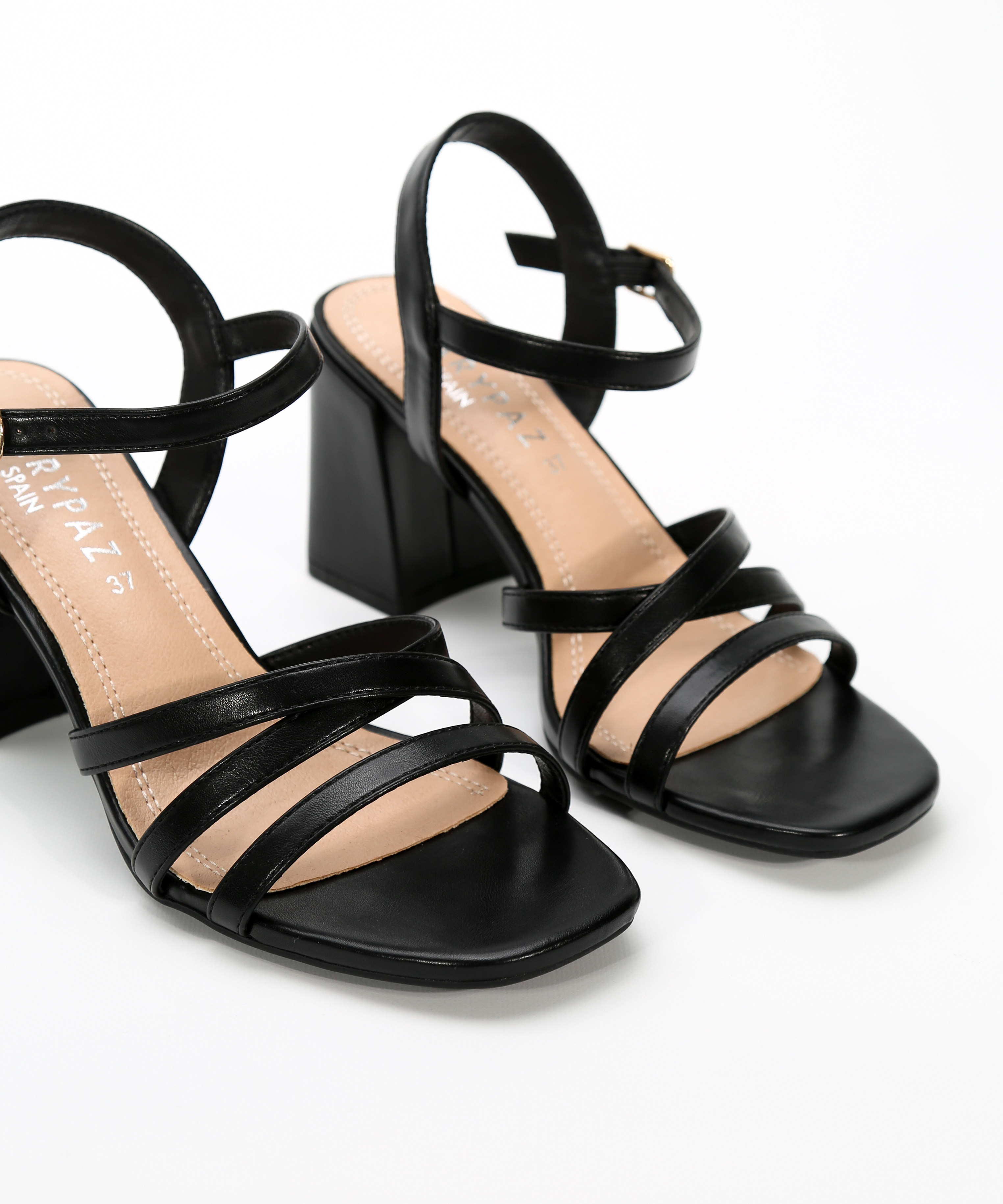 Sandalias tiras tacón alto image number null